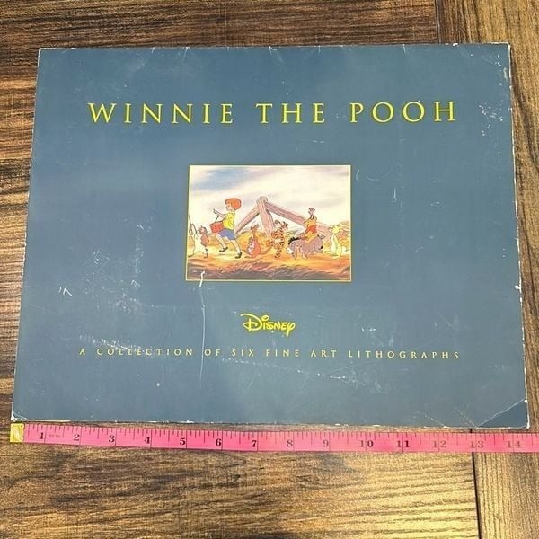 Disney Winnie the Pooh, a collection of six fine art lithographs vintage