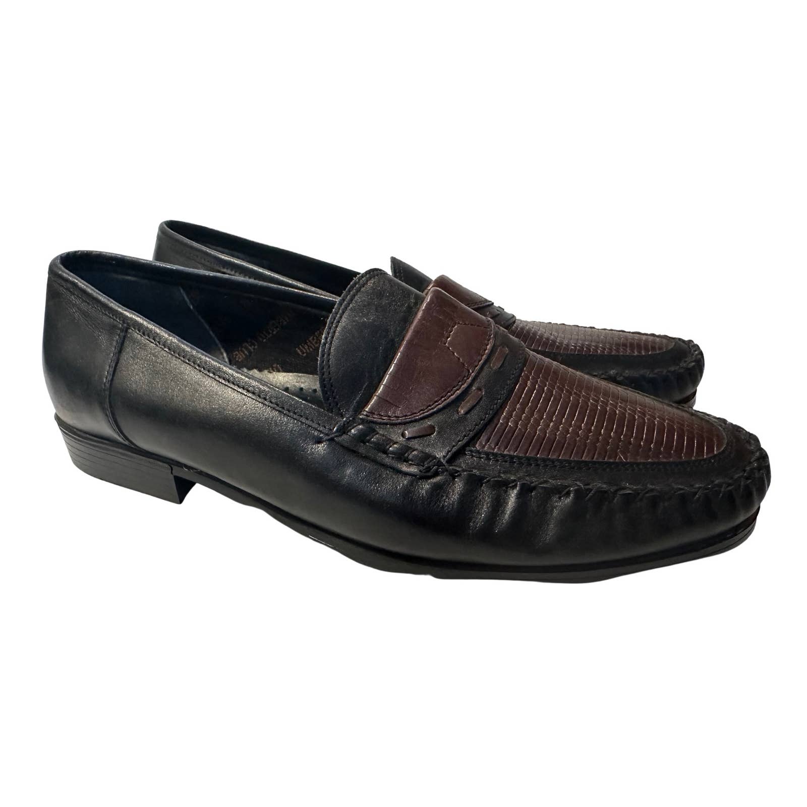 Umberto Club Finland Leather Slip On Shoe Loafer Men 44 US 10