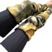 Camouflage Knee Socks Green Sweatshirt Leg Warmers Thigh Highs Fleece Leggings