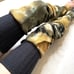 Camouflage Knee Socks Green Sweatshirt Leg Warmers Thigh Highs Fleece Leggings
