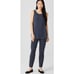 Eileen Fisher Washable Stretch Crepe Pant in Ocean (Navy) Blue NWT Size Medium