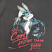 Vintage Bugs Bunny 90' Shirt Mens Large Fruit Of The Loom Black Cotton USA Made