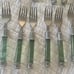 Cambridge Flatware Jade Green Lucite Acrylic 38 pieces