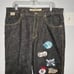 NLBPA Negro League Baseball Players Label Loose Fit Black Wash Jeans 36x32