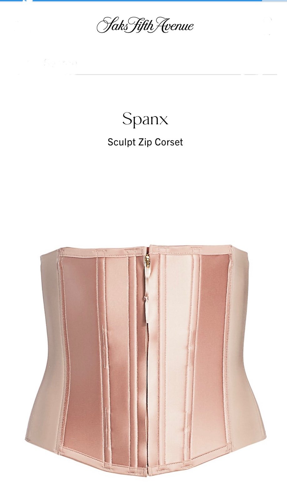 Spanx waist slimming Corset. MSRP 168