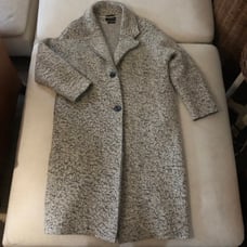 Zara Marl Knit Peacoat Jacket