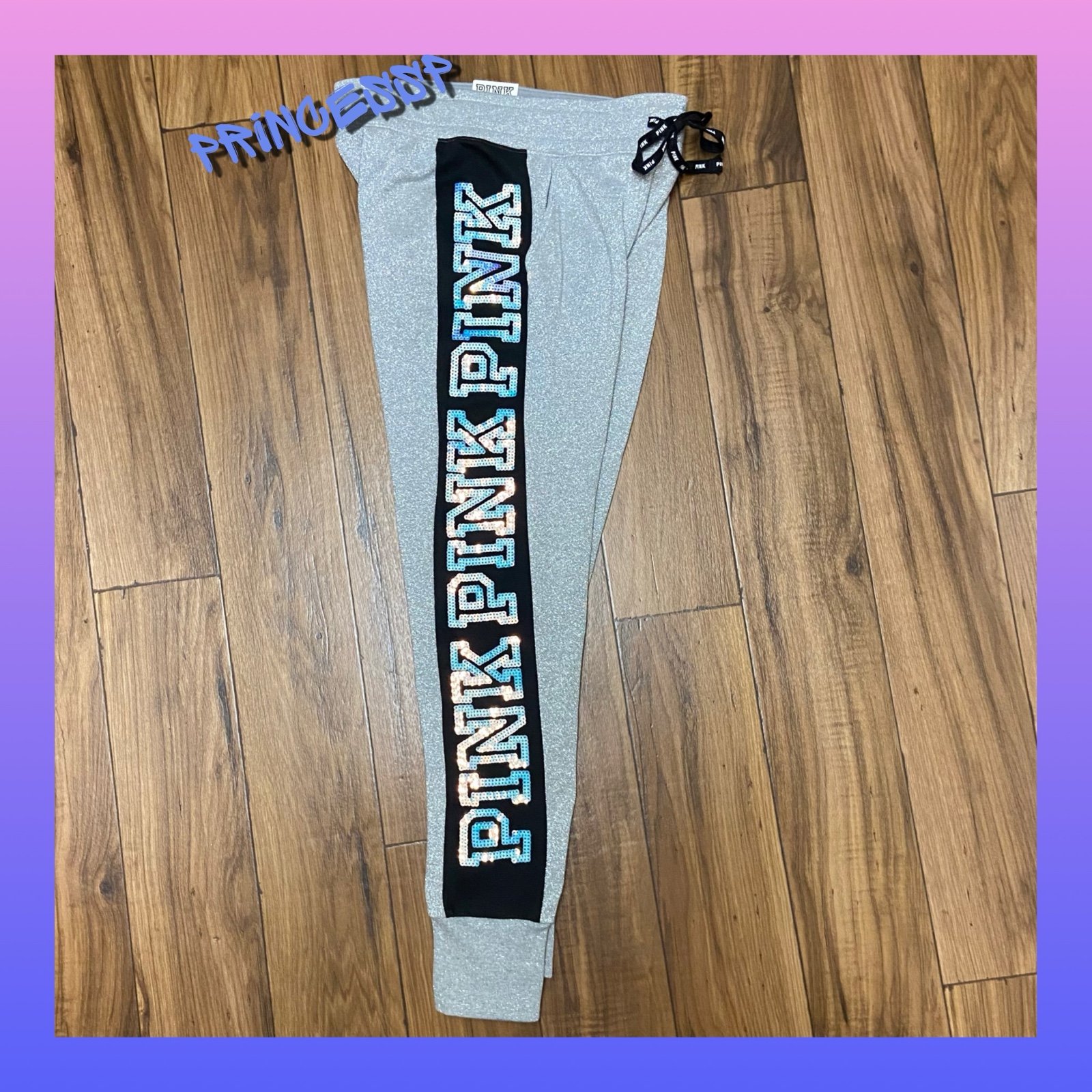 PINK VS SILVER MERMAID BLING JOGGERS NWT