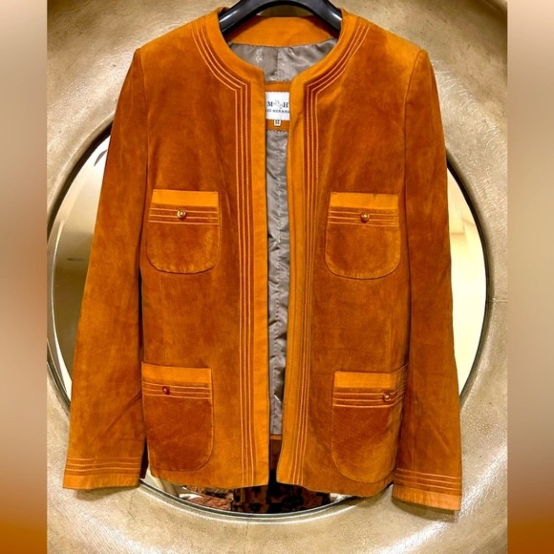 Mario Hernandes suede jacket size 10