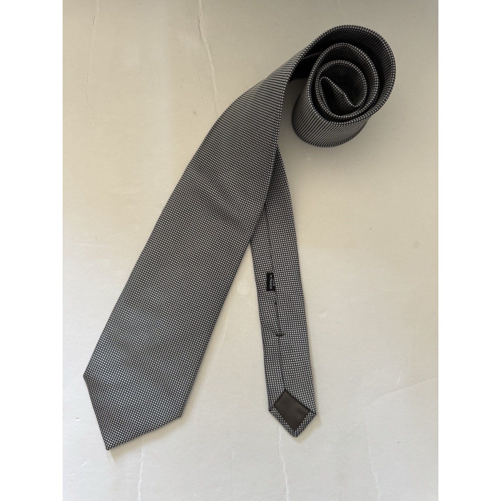 NWT Charvet Men's Gray Silk Tie
