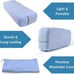 NEW Yoga Bolster Pillow for Restorative Yoga & Meditation and Leg Stretch Strap