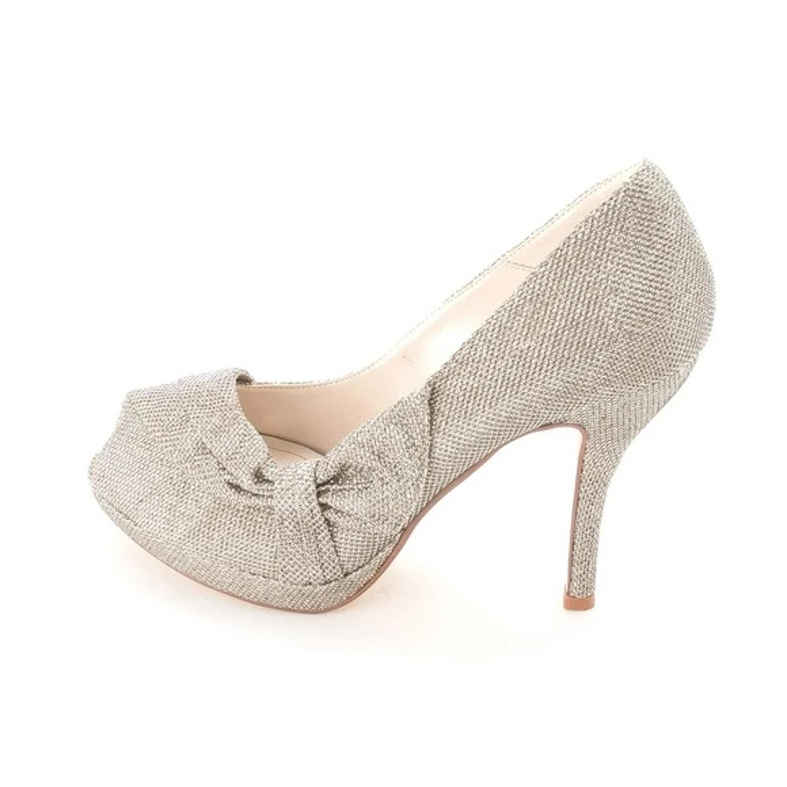 Caparros • Odessa Peep Toe Stilettos • Champagne Sparkle • 8.5