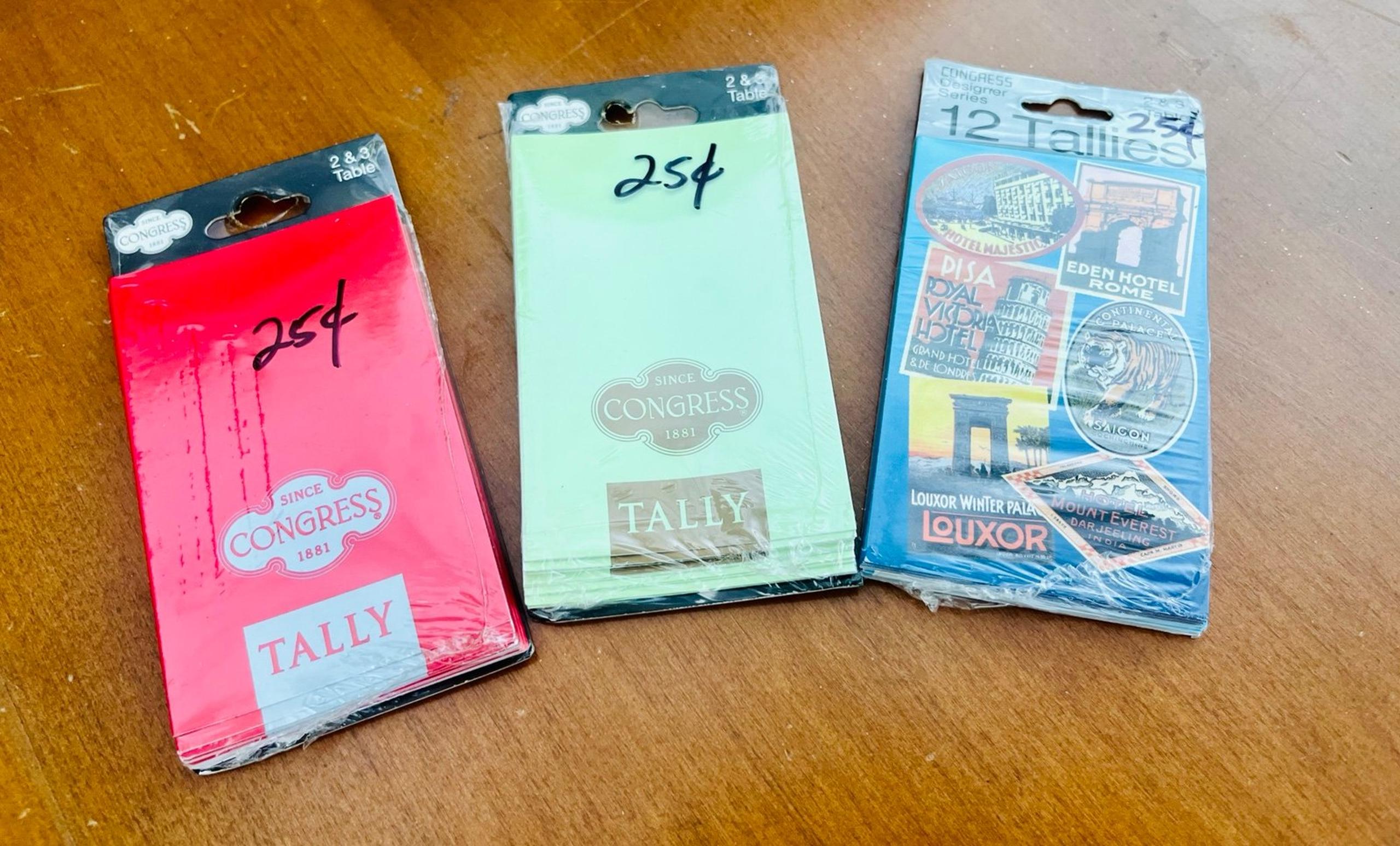 Vintage Congress Bridge Tally Tags