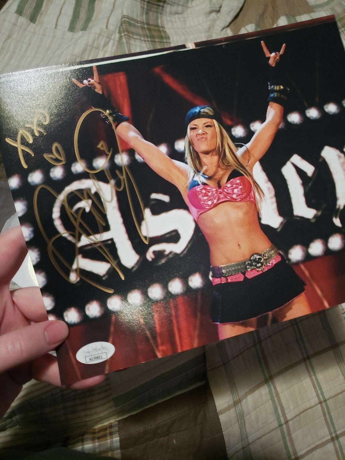 Ashley Massaro signed 8x10 photo