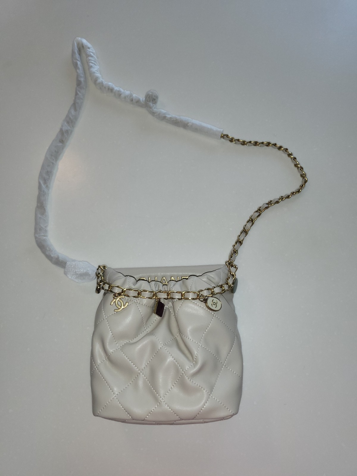 Beautiful cream purse elegant