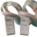 Betsey Johnson Bell Rhinestone Clear Strappy Heels Sandals Size 7