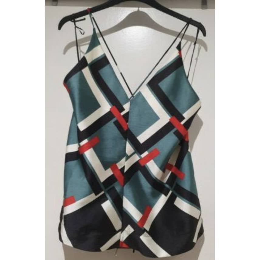 Zara Geometric Print Top xs