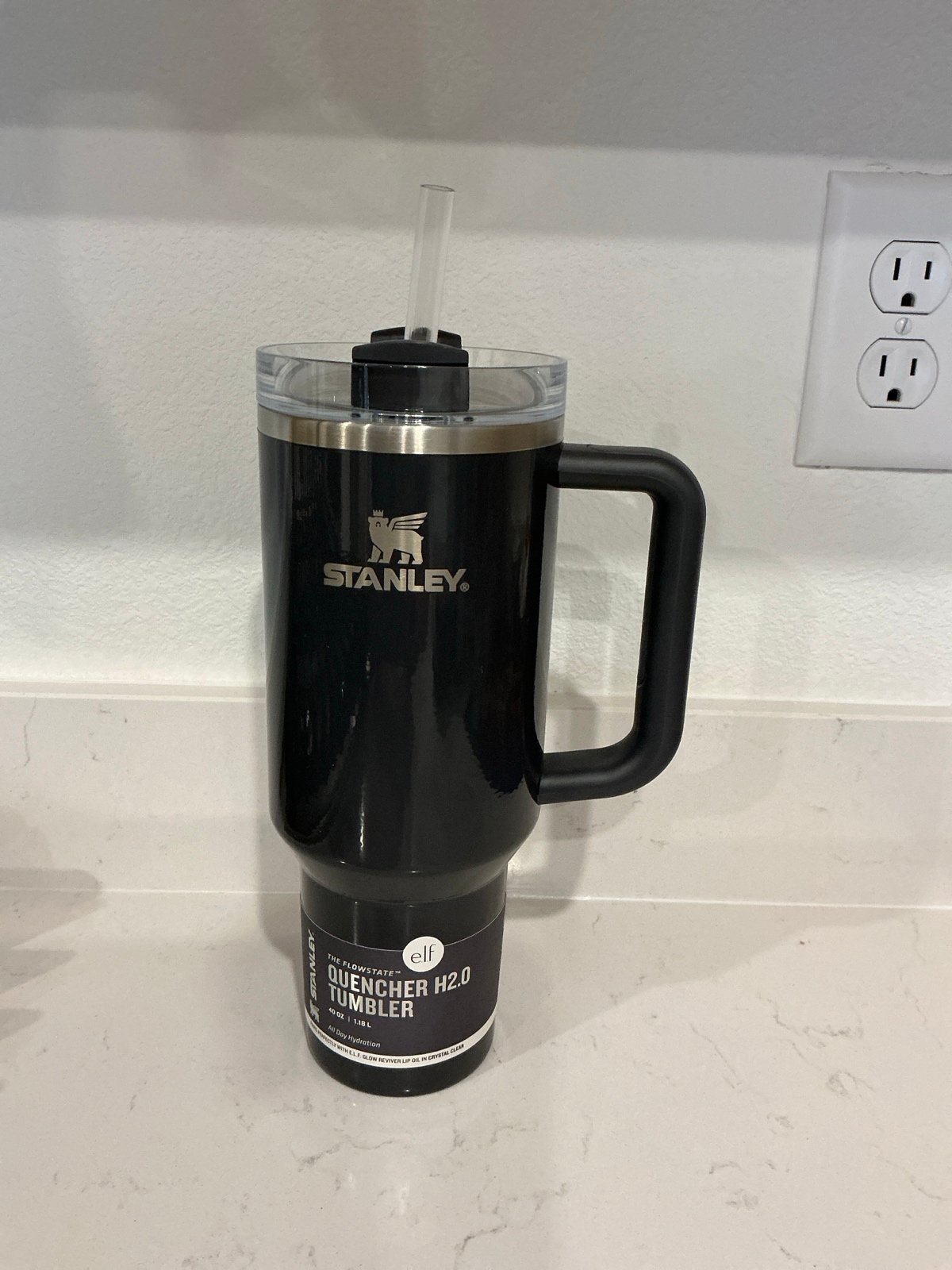 Stanley New Tumbler 40 Ounce. ELF Limited Edition Crystal Clear Night