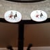 Vintage cufflinks white enamel.