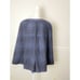 Armani Jeans Women’s Size 8 Blue Plaid Wool Poncho Cape Heavyweight