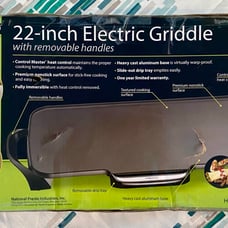 Presto 22” Electric Griddle with Removeable Handles