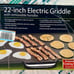 Presto 22” Electric Griddle with Removeable Handles