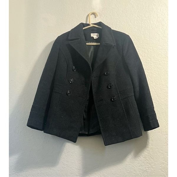 St. John's Bay Women's Pea Coat Wool Blend M