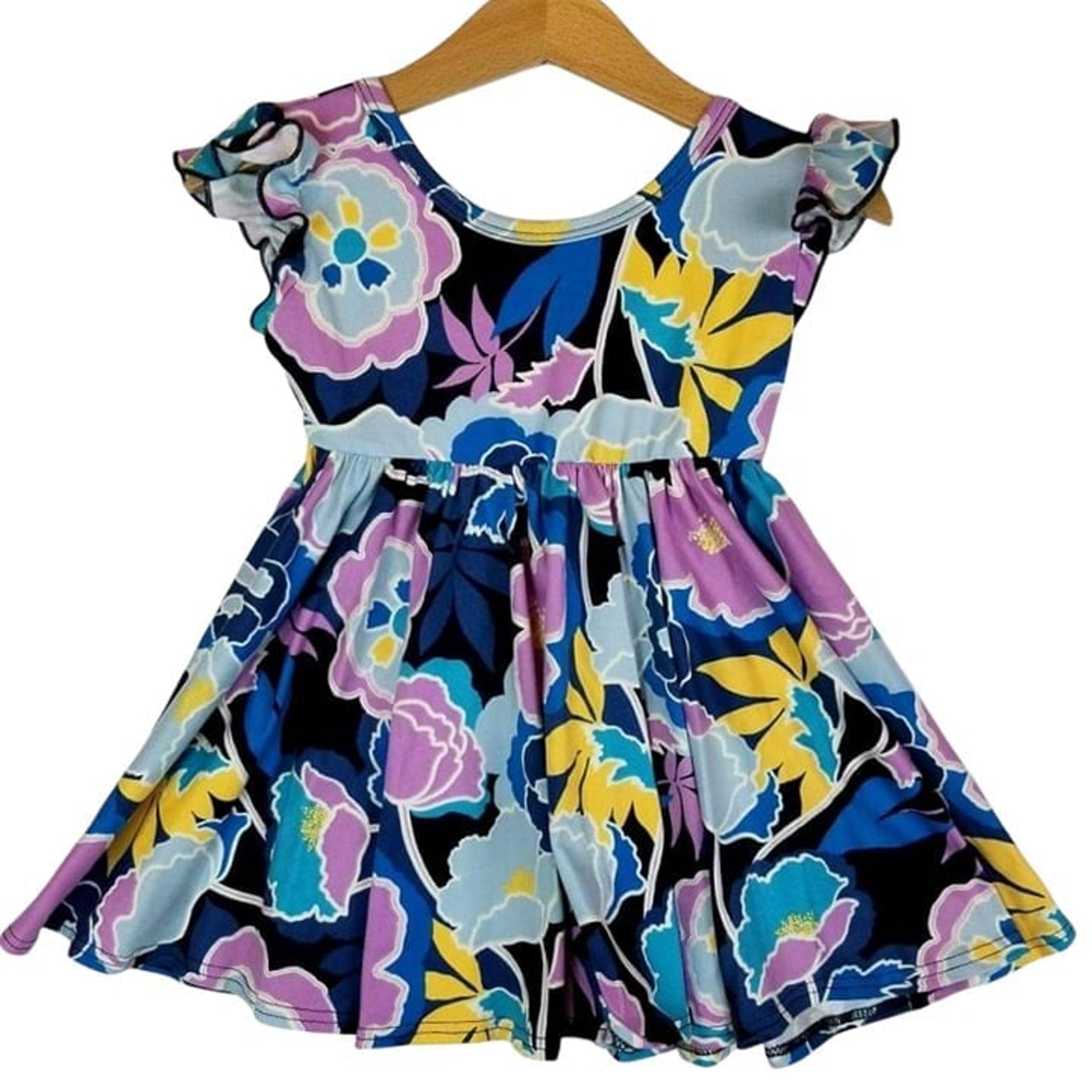 DotDotSmile Size 12-24 months Empire Dress - NWT Navy Floral