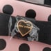 NWOT Betsey Johnson Pink w Black Polka Dot Cosmetic Bag