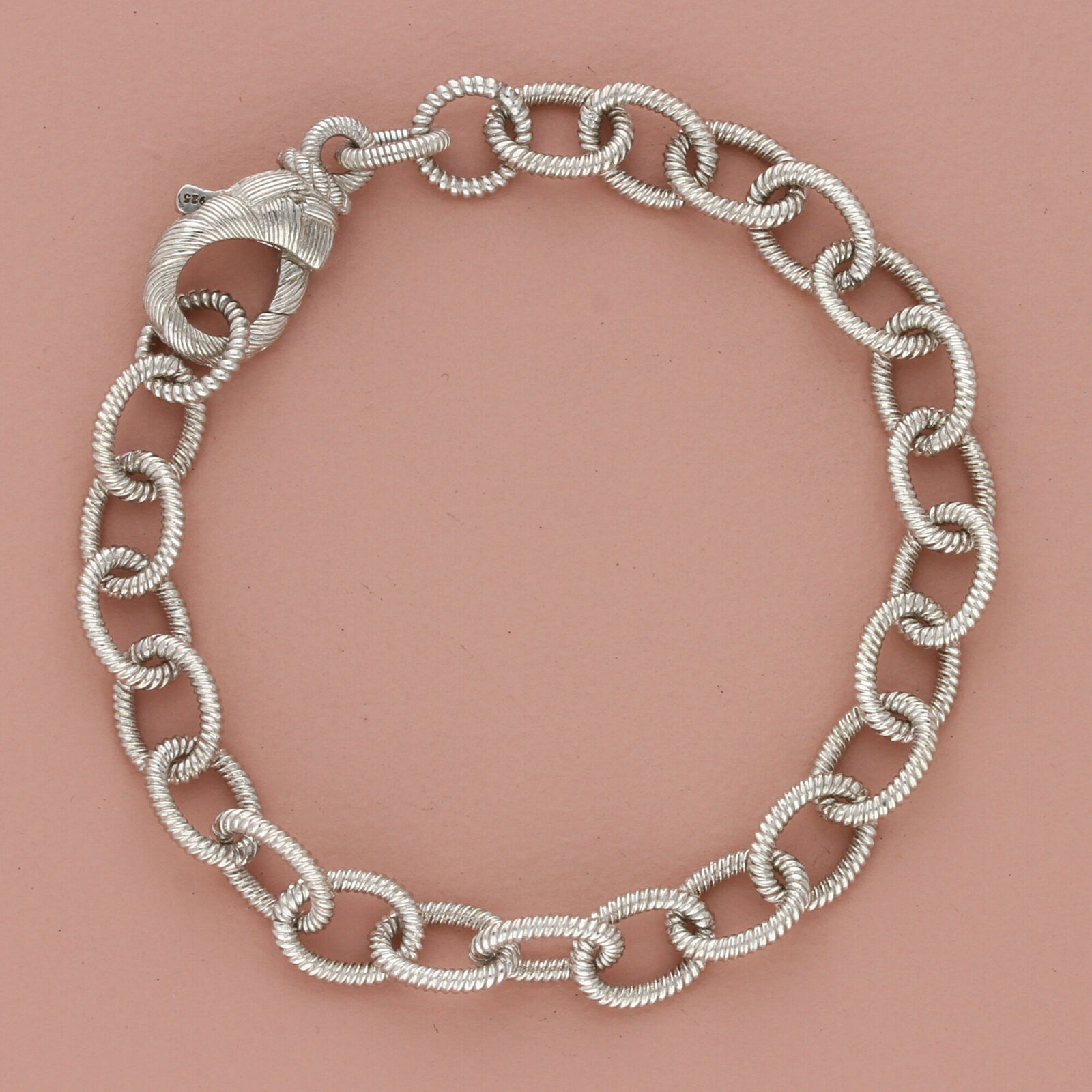 ⚡️clearance⚡️ judith ripka sterling silver 7mm cable chain bracelet size 7in