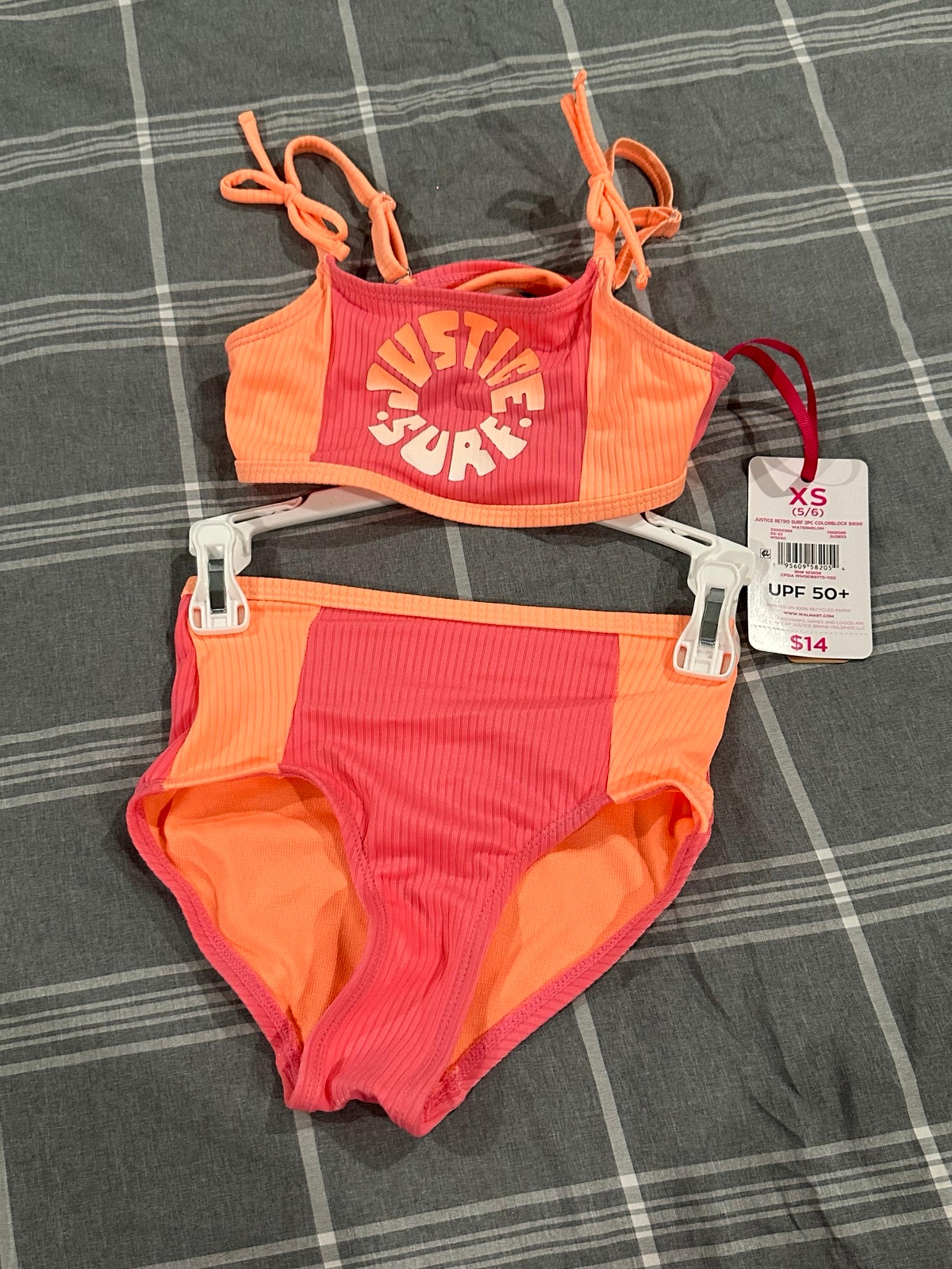 New Girls Size 5/6  Justice Bathing Suit
