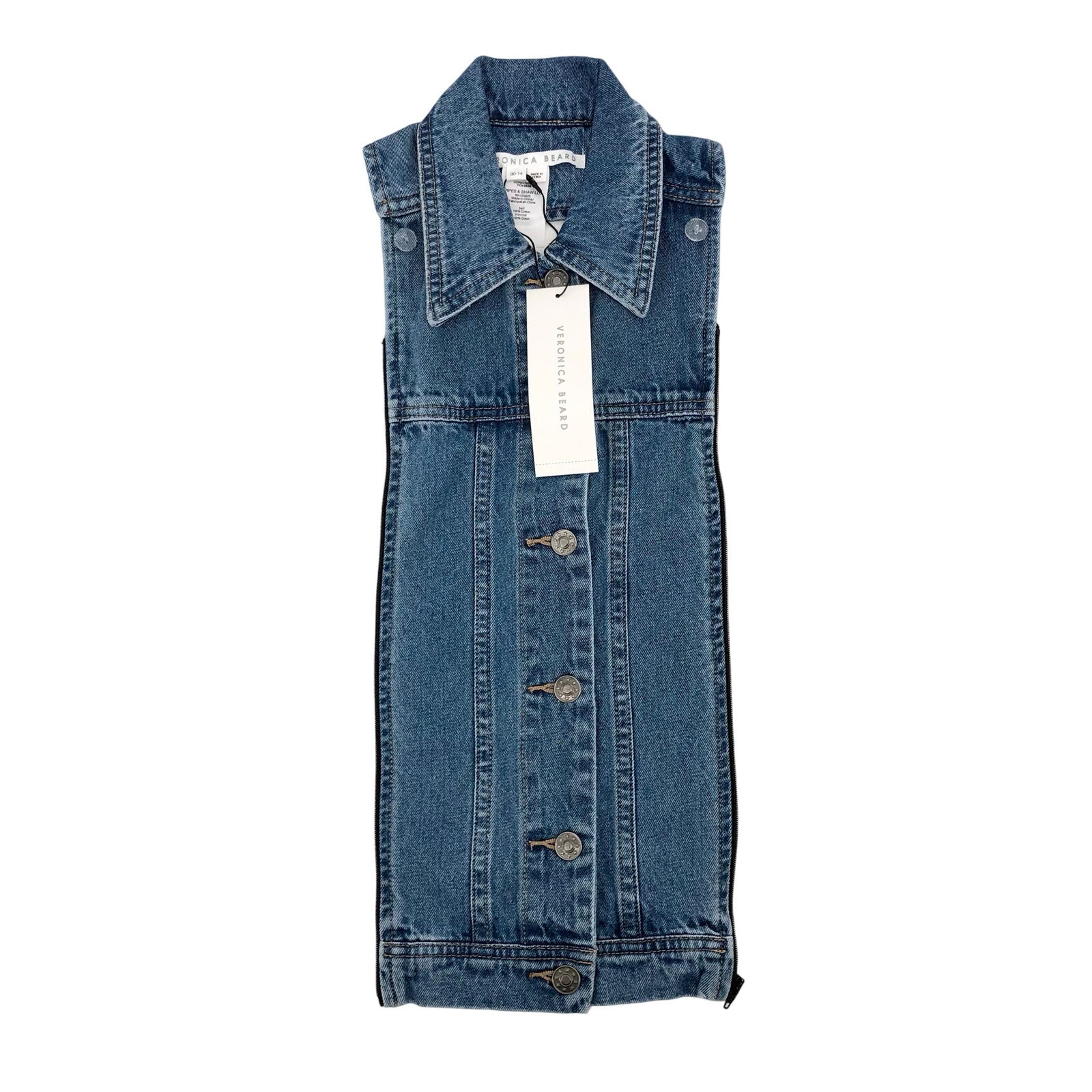NWT Veronica Beard Slate Dickey Denim Blue 100% Cotton BRAND NEW Size 00-14