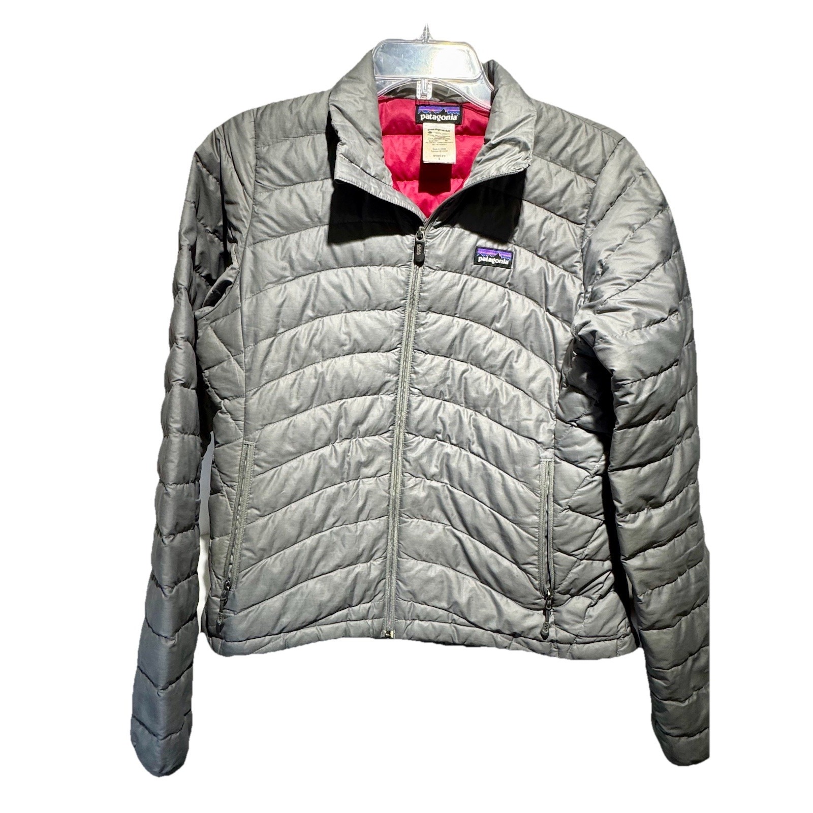 PATAGONIA Goose Down Zip Puffer Jacket Rn# 51884 Gray - Women's ~ Sz. Small