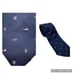 Filling’s of Lancaster Silk Blend Navy Blue Nautical Print Tie