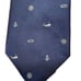 Filling’s of Lancaster Silk Blend Navy Blue Nautical Print Tie