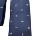 Filling’s of Lancaster Silk Blend Navy Blue Nautical Print Tie
