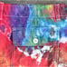 Tie Dyed Chino Shorts - Boho Hippie - Beach with Pockets Women's Size 16