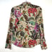 ETRO Milano Button Top Small Floral Fish Butterfly Elephant Animal Wearable Art