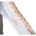 Juliet Dunn London White Orange Floral Embroidered Swim Cover Dress One Size