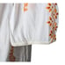 Juliet Dunn London White Orange Floral Embroidered Swim Cover Dress One Size