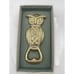 West Elm Brass Iron Owl Bottle Opener Barware NIB