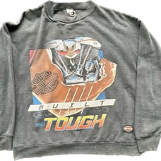Vintage Harley Davidson 1990 AOP graphic Crewneck Super Rare