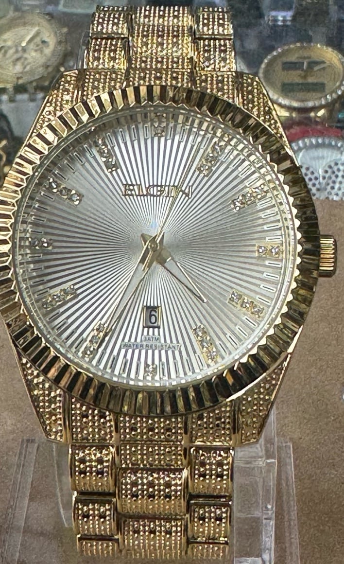 Men Elgin Luxury Elegant Fancy Watch Brand New Item Large Size for Men Wris