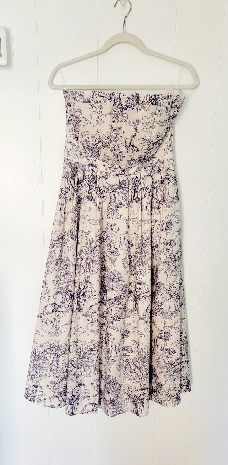 Entro Pleaded Strapless Dress