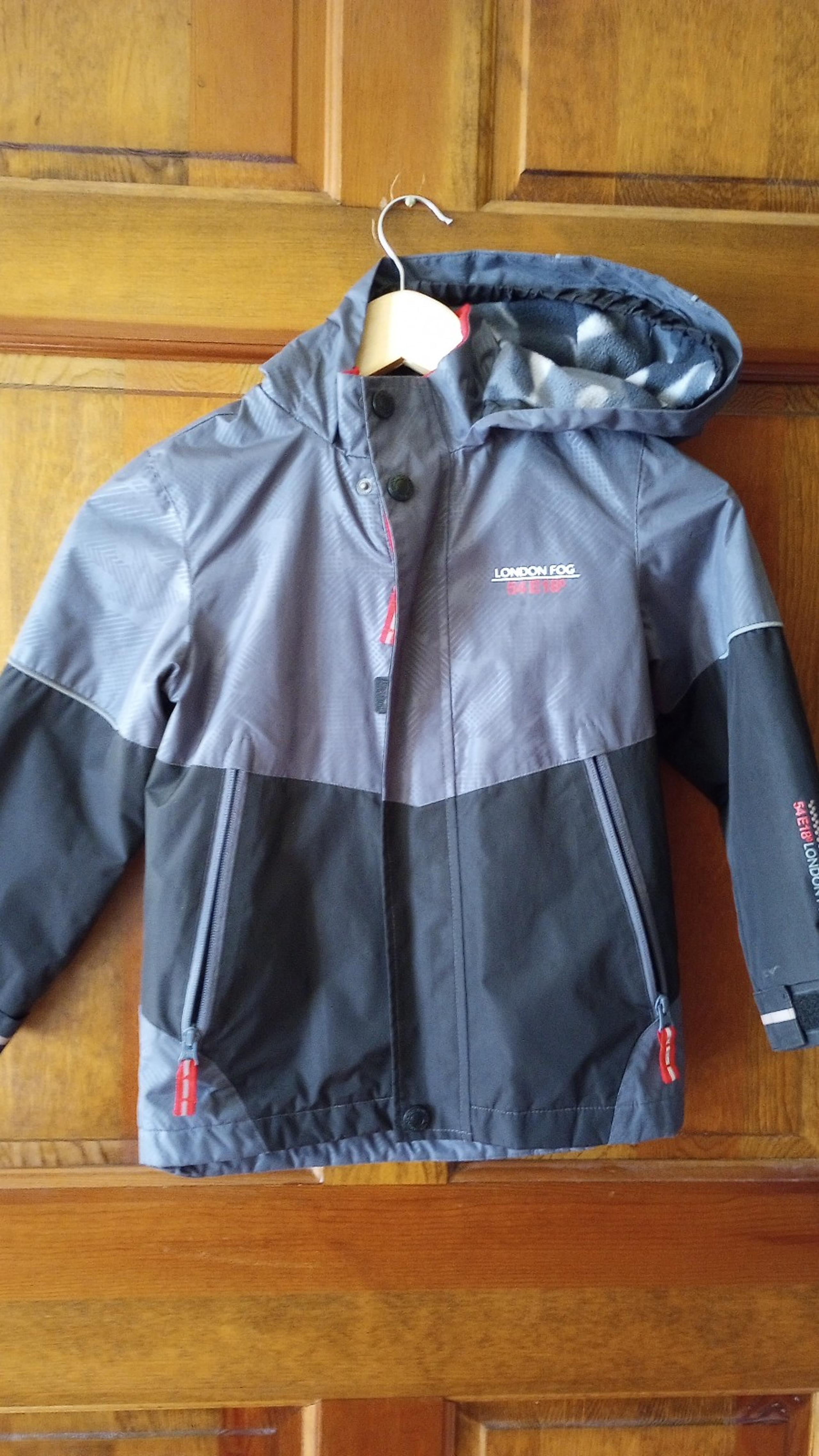 London Fog Fleece-lined Boy's Rain Jacket Size 7