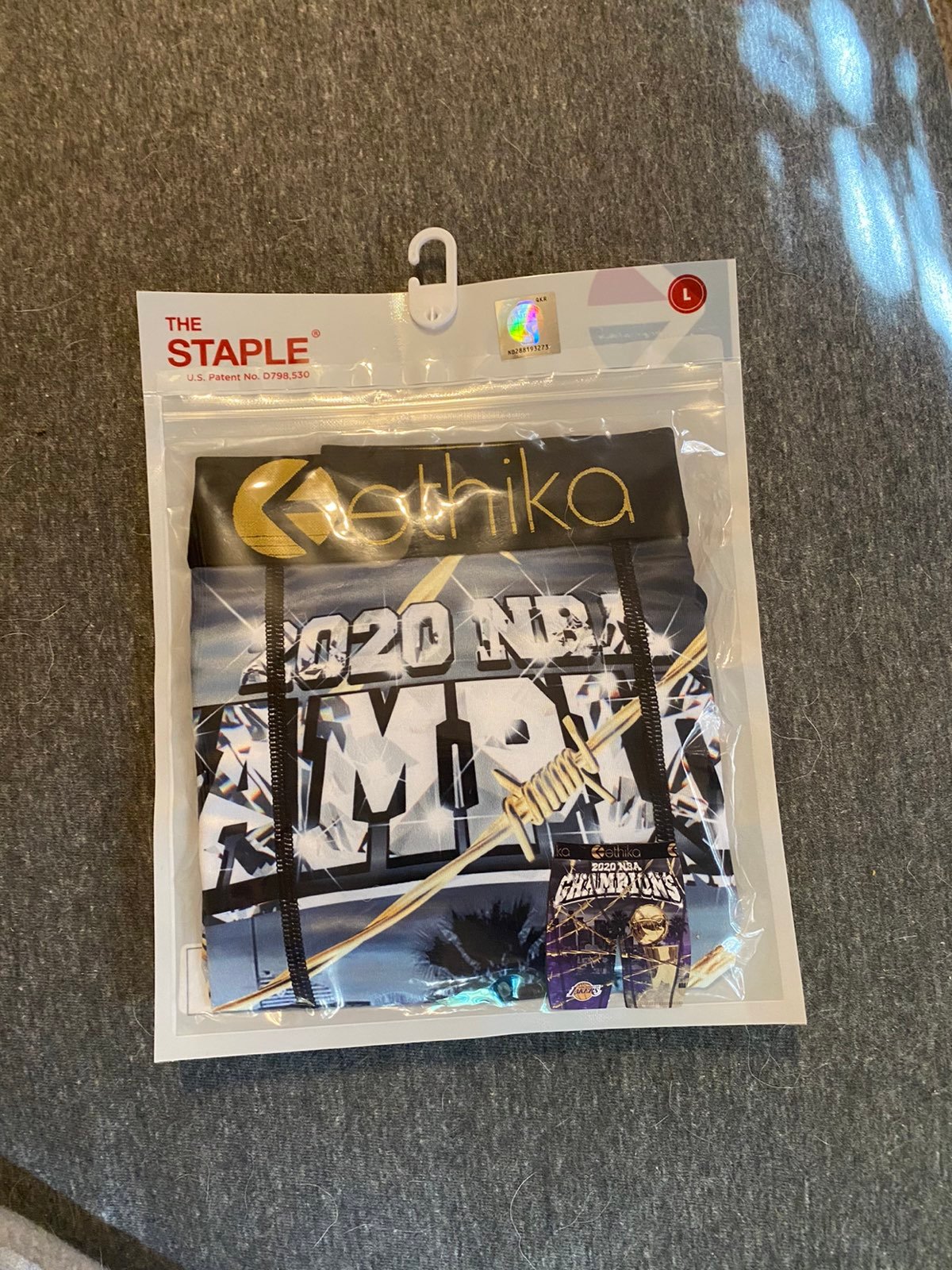 Ethika NBA 2020 LA Lakers Champions Boxers (Hard to find!)