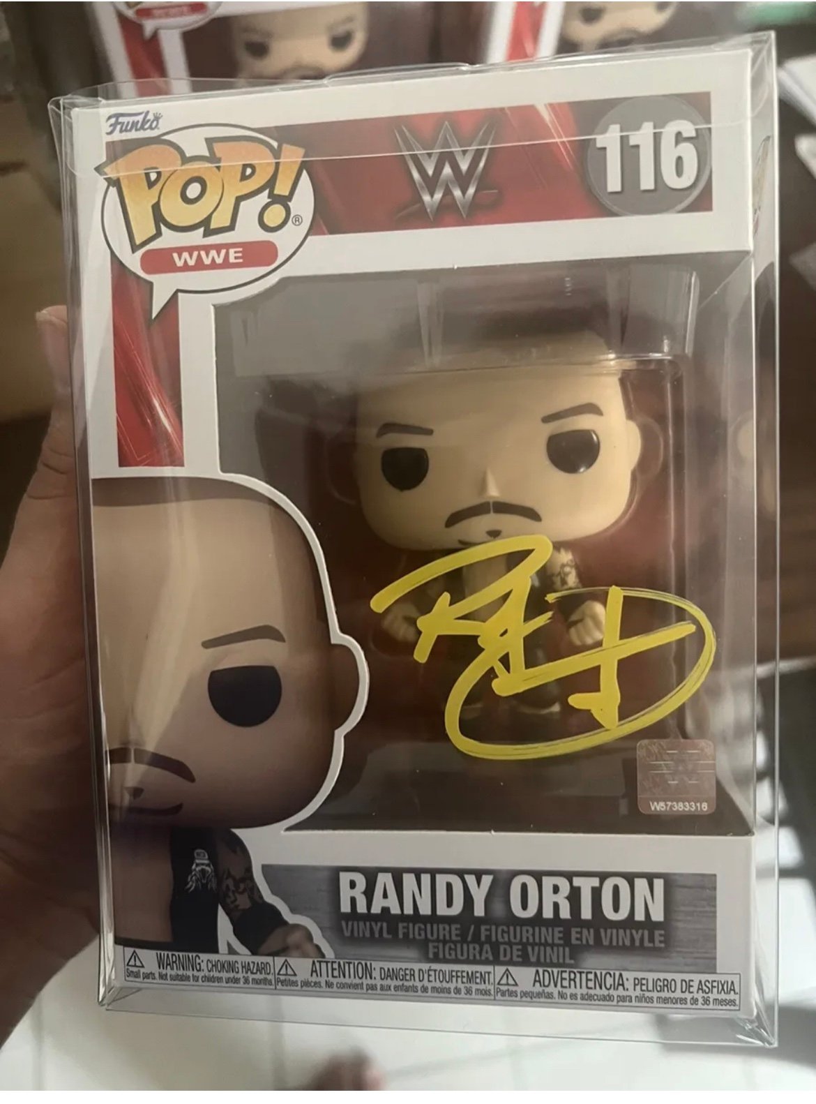 Autographed WWE Randy Orton Funko Pop