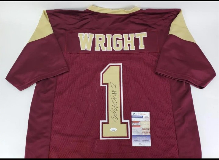 Winston Wright Signed Florida State Seminoles Jersey