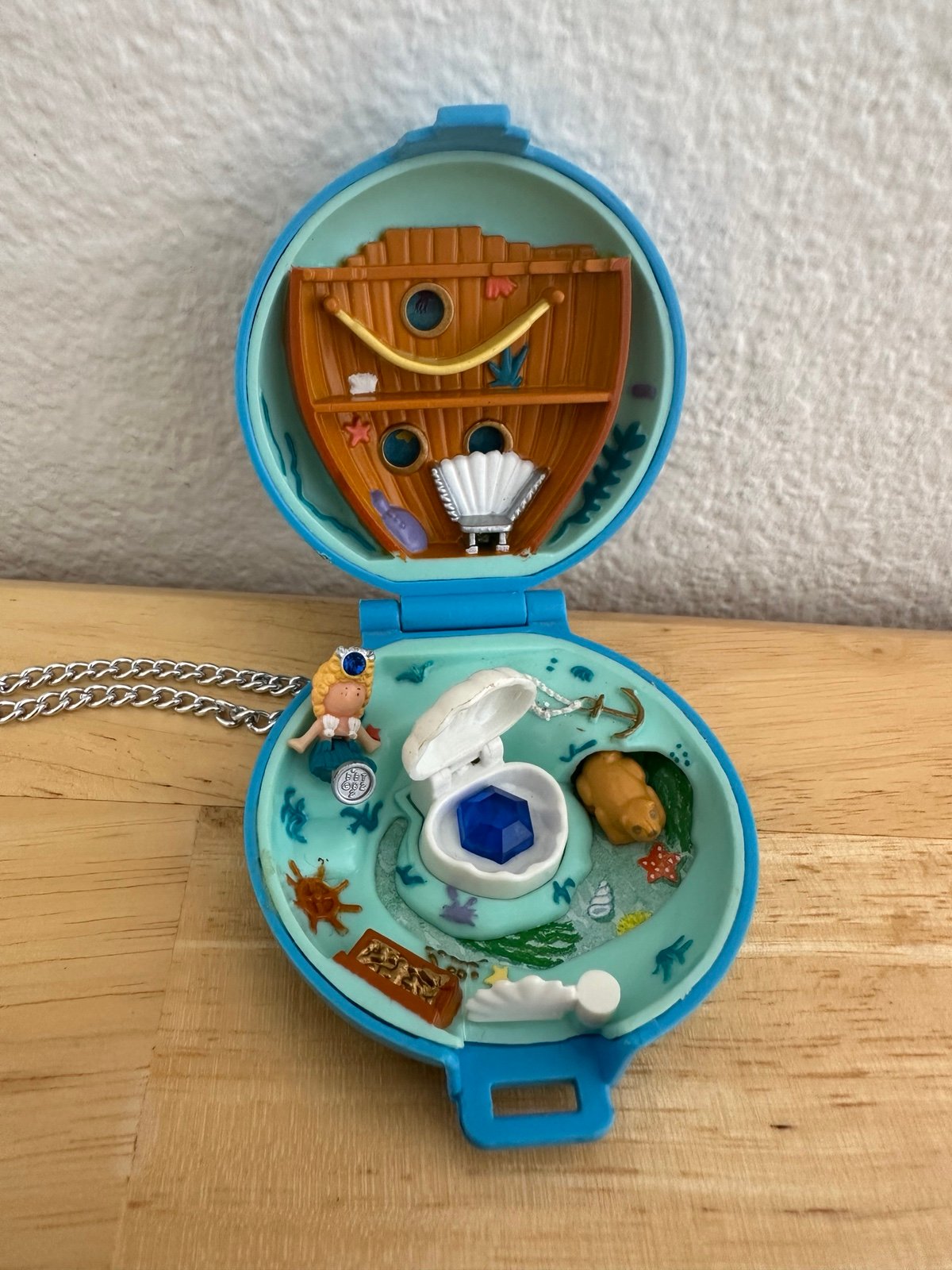 Vintage Bluebird Polly Pocket Jewelled Sea Compact 1992 -100% Complete