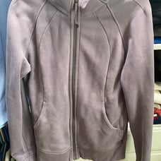 Lululemon define cotton full zipper hooded sweatshirt in Faded purple SZ 8