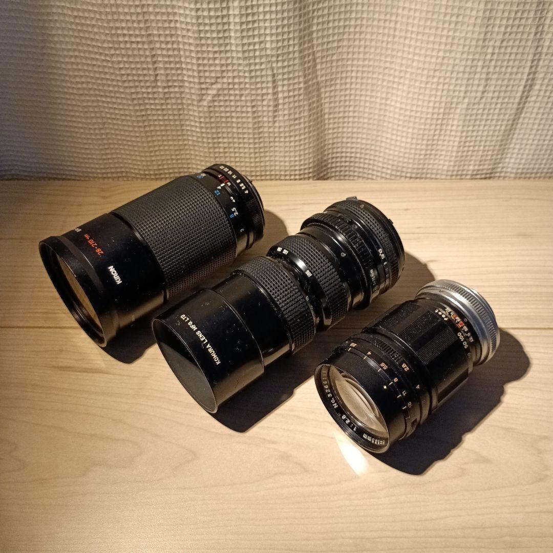 KIRON 28-21mm / KOMURA 75-150mm / SANKYO 135mm F2.8